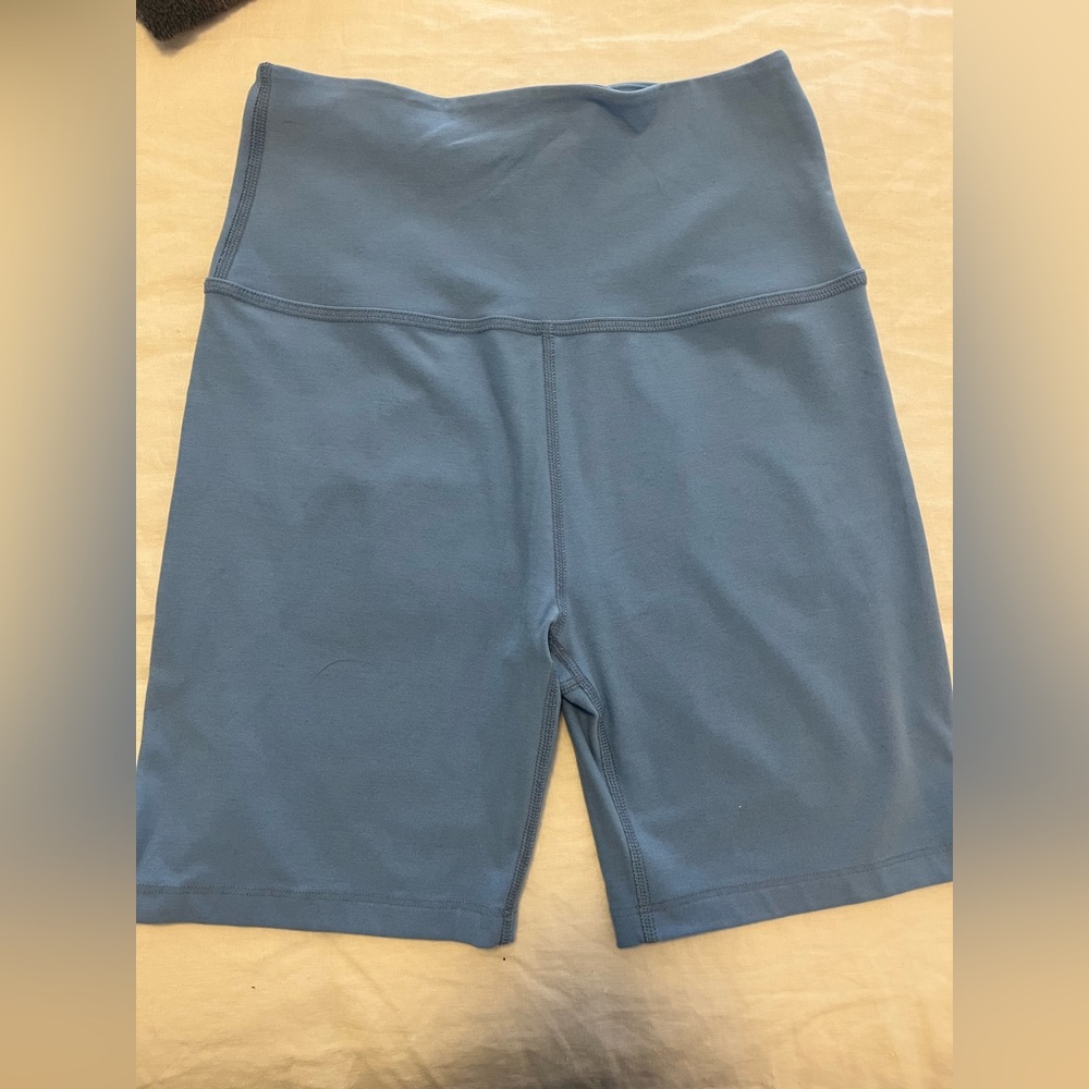 Beyond Yoga Slate Blue Bike Shorts